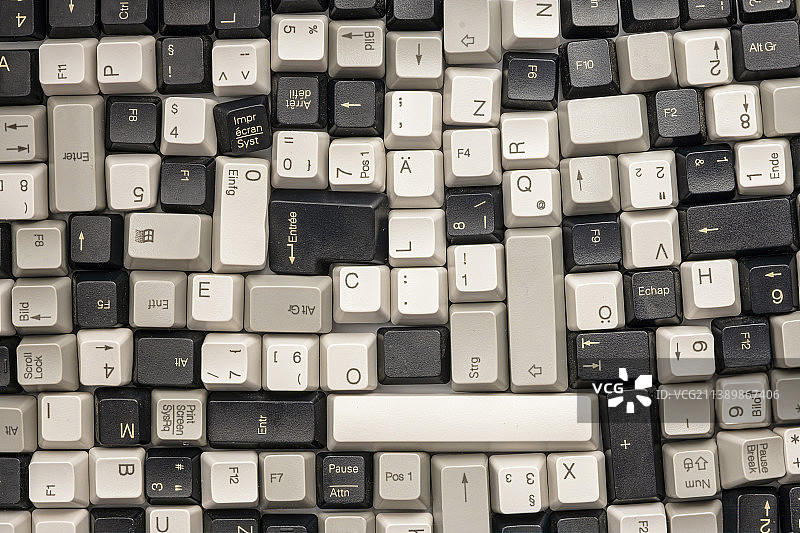 电脑键盘特写图片素材