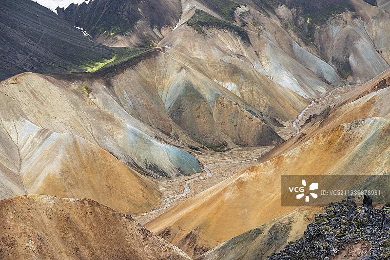 冰岛兰德曼纳劳卡景观航拍图片素材