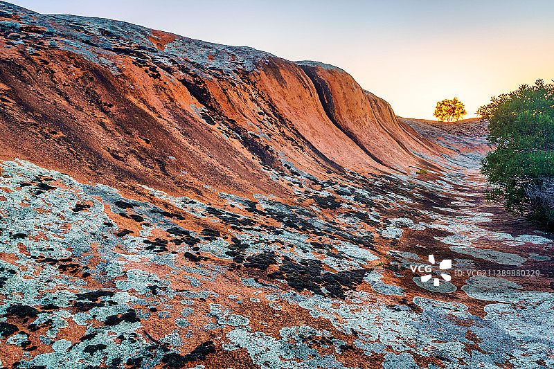 南澳大利亚皮尔达帕岩石日落图片素材