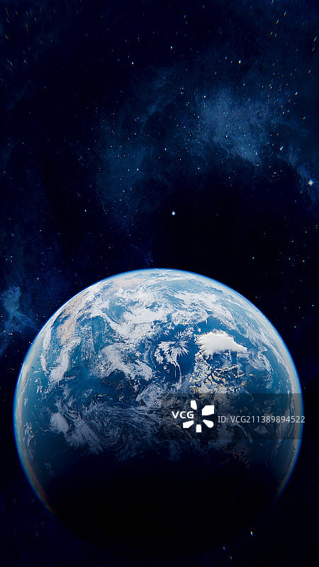 3D高清蓝色地球背景图片素材