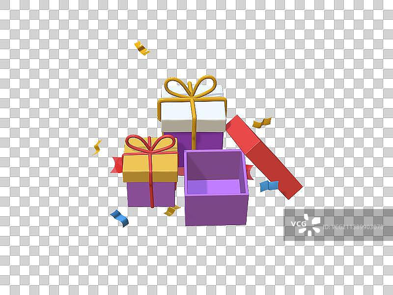 礼物堆图片素材