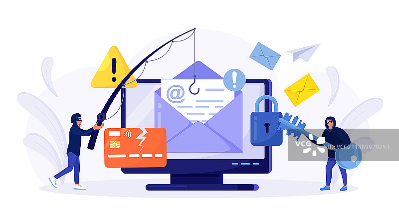 网络犯罪分子网络钓鱼窃取隐私图片素材