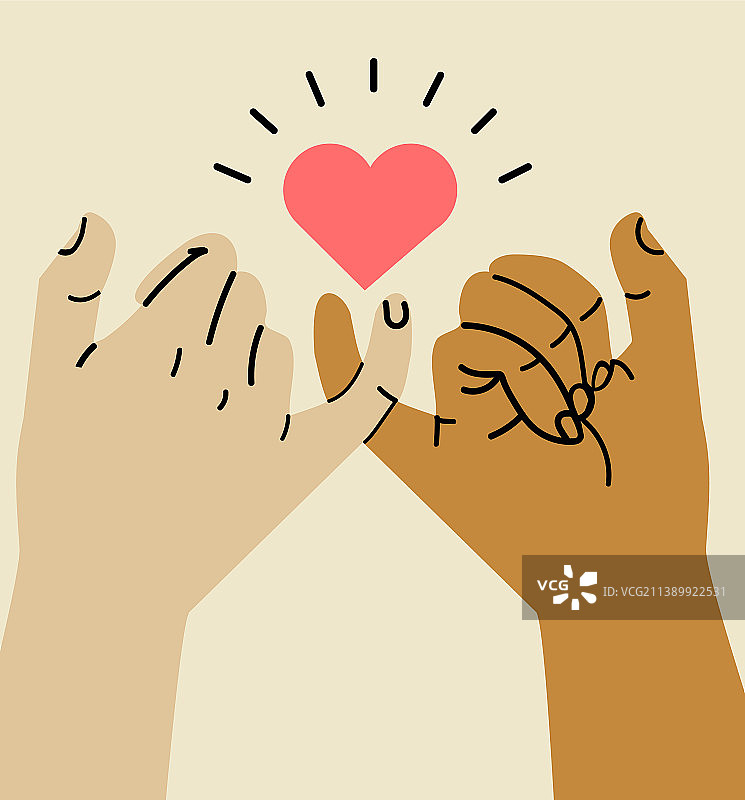 双手承诺概念图片素材