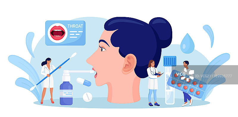 耳鼻喉科治疗耳鼻疾病图片素材