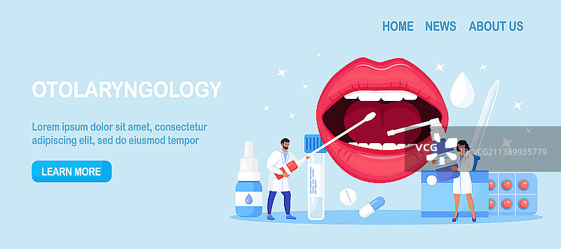 耳鼻喉科治疗喉咙疾病图片素材