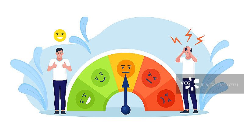 解决压力的情绪等级图片素材