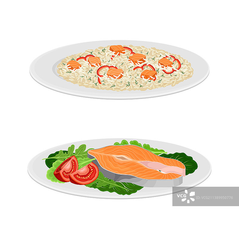 美味海鲜菜肴：海鲜烩饭图片素材