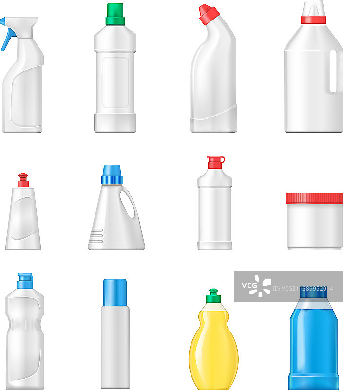 家政清洁塑料制品写实素材图片素材