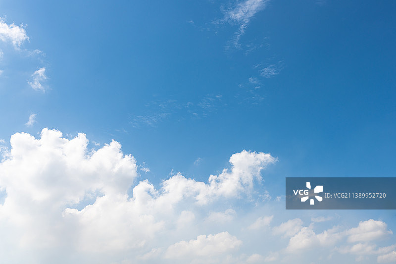 天空天蓝白云素材图片素材