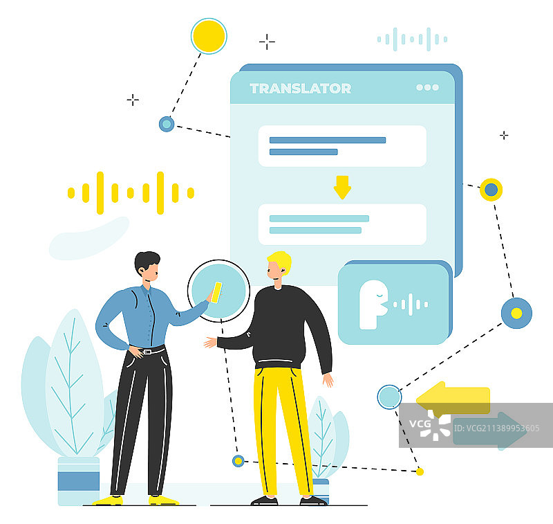 人们使用智能手机互相交谈图片素材