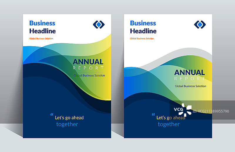 年度报告目录封面设计模板图片素材