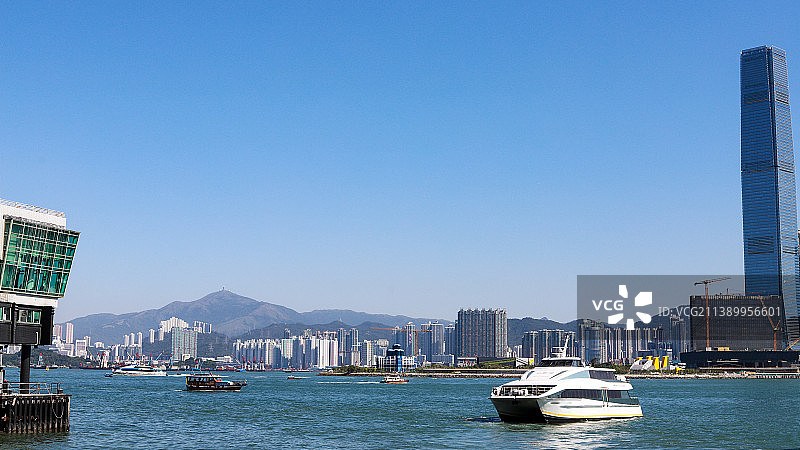 香港中环码头海景图片素材