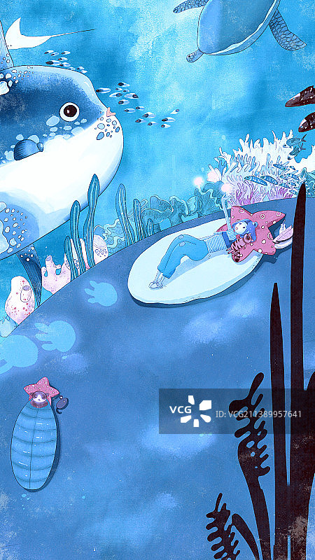 水族馆之夜图片素材