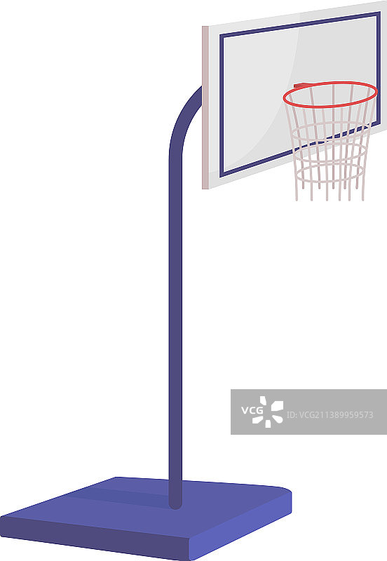 半扁平篮球架图片素材
