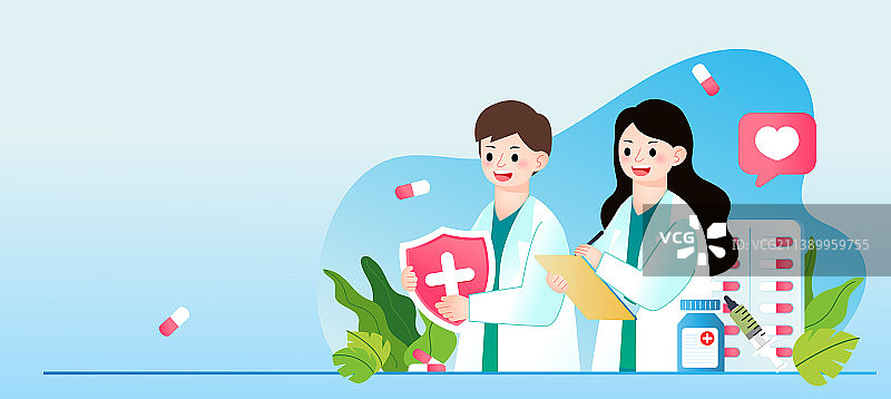 中国医师节插画图片素材