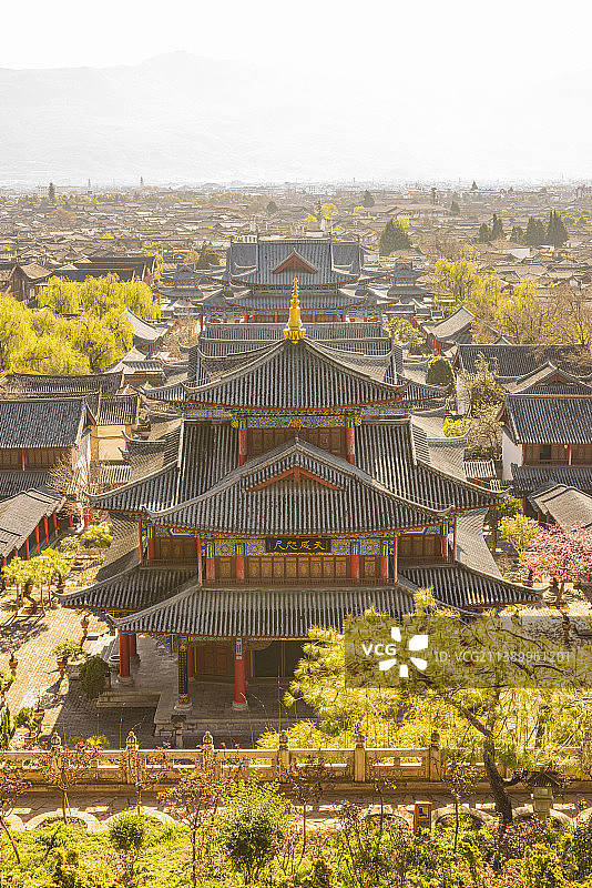 中国云南丽江古城木府图片素材