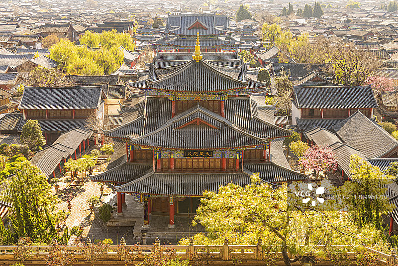 中国云南丽江古城木府图片素材