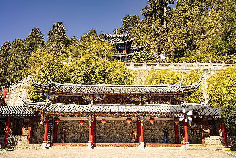 中国云南丽江古城木府图片素材