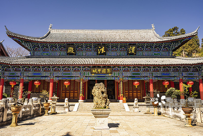 中国云南丽江古城木府图片素材