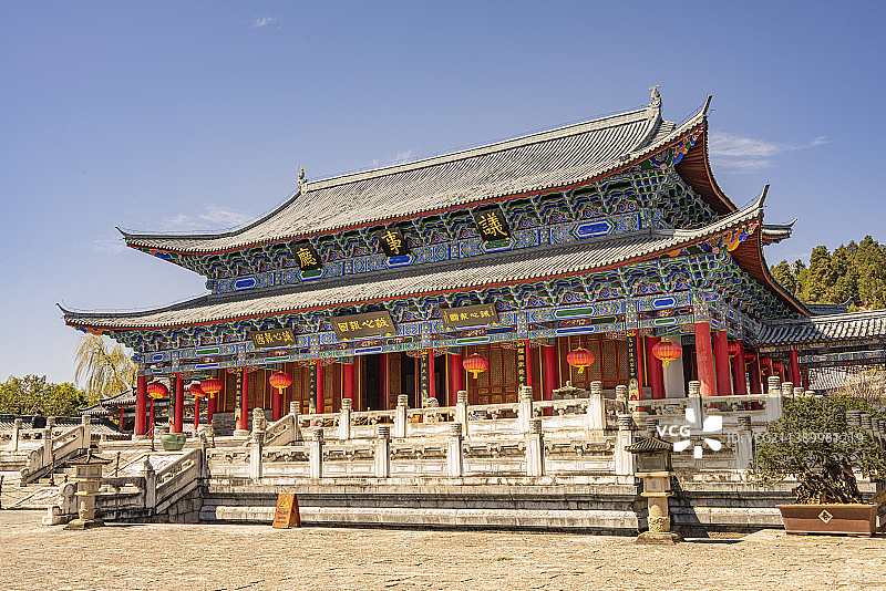 中国云南丽江古城木府图片素材