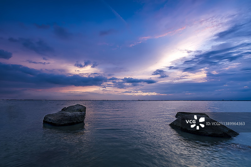夏日西太湖的蓝调时光BlueTime图片素材