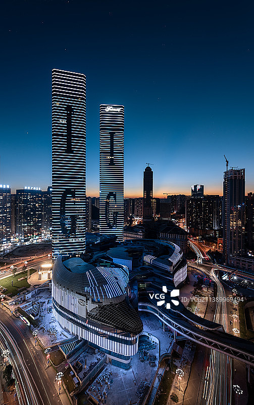 贵阳城市地标双子塔图片素材