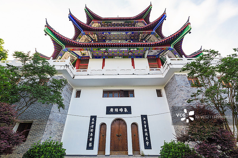 醴陵市状元洲文化公园状元阁图片素材