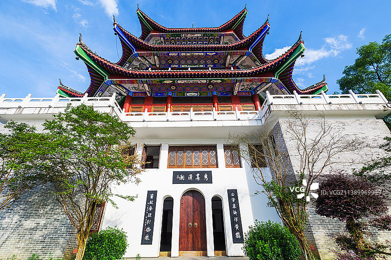 醴陵市状元洲文化公园状元阁图片素材