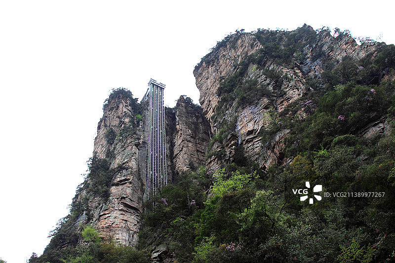 湖南张家界市袁家界百龙天梯图片素材