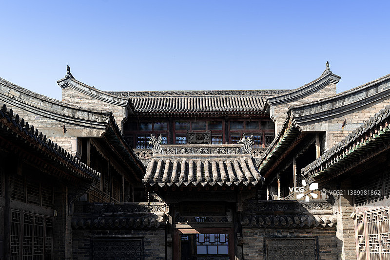 山西灵石王家大院谦吉居图片素材