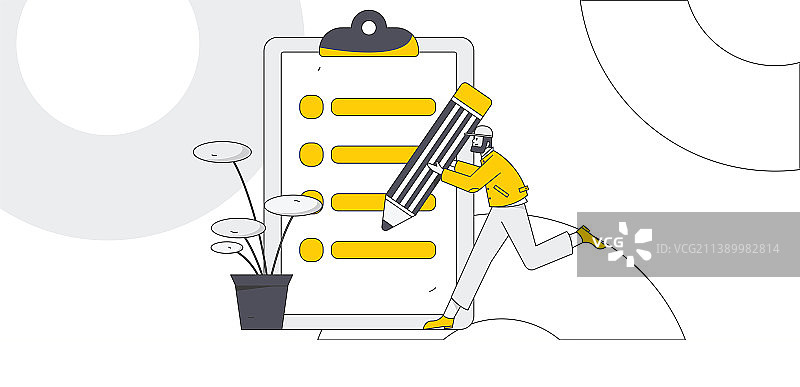 邀请好友进行问卷调查扁平矢量概念运营插画图片素材