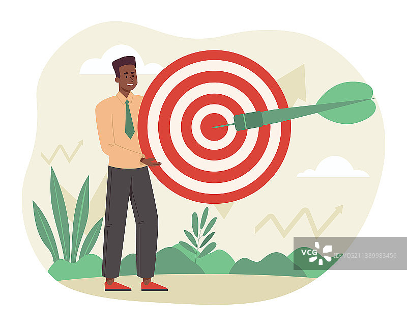 带目标的男人图片素材