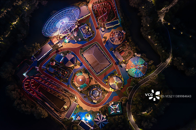 洋湖游乐场图片素材