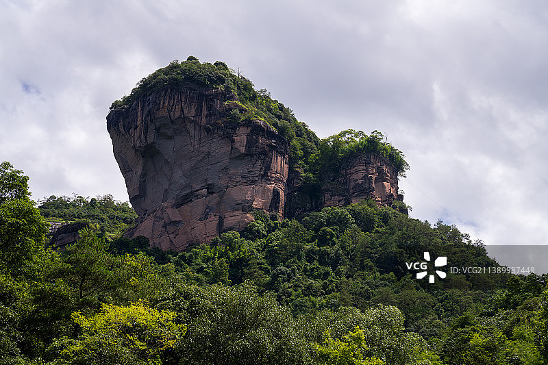 武夷山，丹霞地貌，九曲溪山貌图片素材