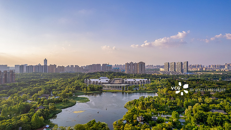 武汉园博园里的自然博物馆图片素材