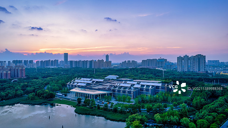 武汉园博园里的自然博物馆图片素材