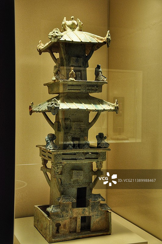 香港文化博物馆汉代陶屋图片素材