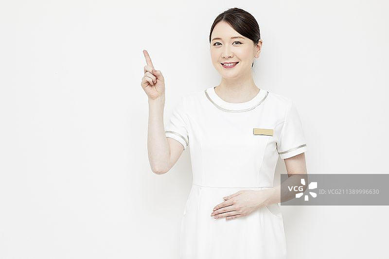 日式美容师肖像图片素材