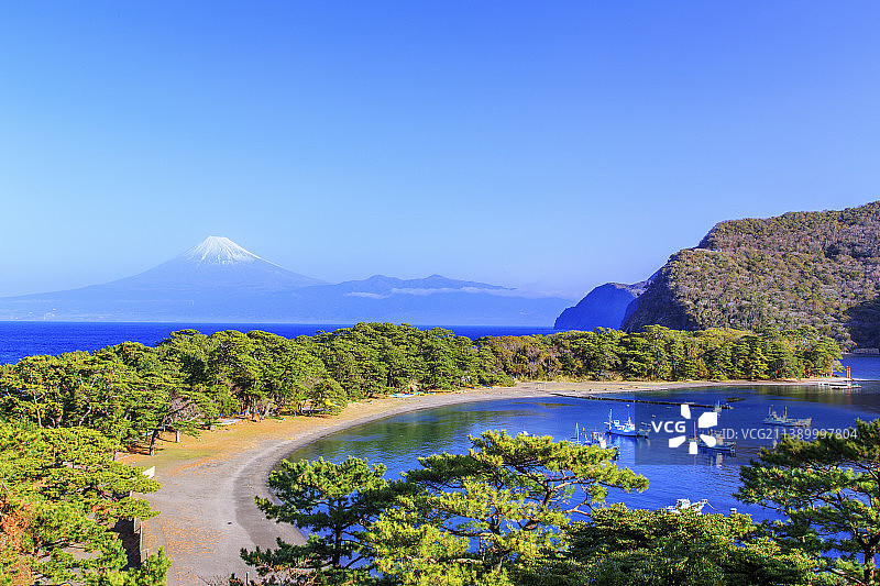 日本静冈县富士山风光图片素材