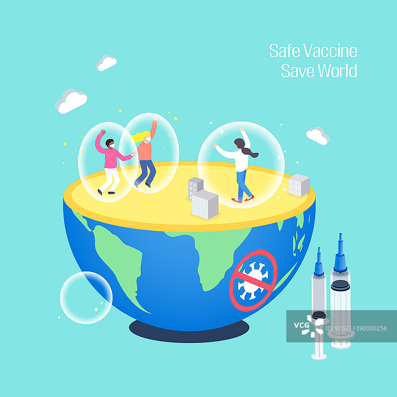 疫苗主题注射器矢量图图片素材
