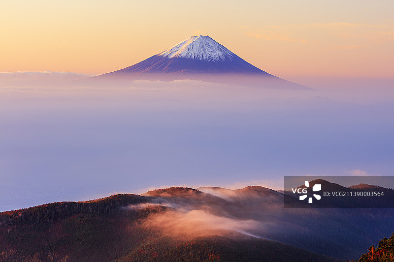 富士山，山梨县，日本图片素材