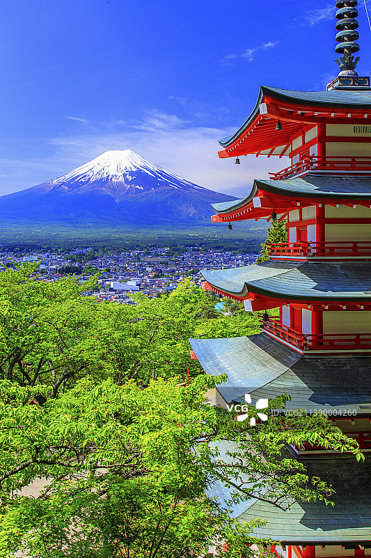 富士山，山梨县，日本图片素材