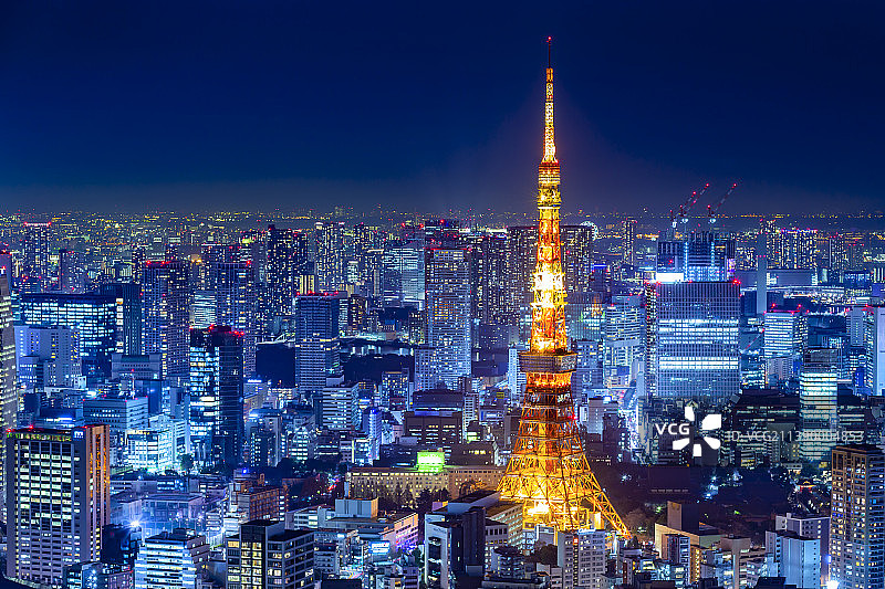 日本东京夜景图片素材
