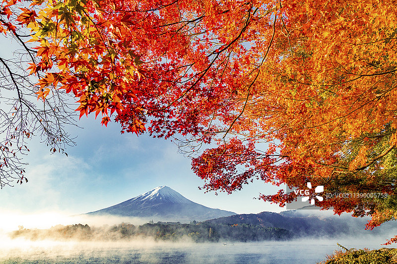 富士山，山梨县，日本图片素材