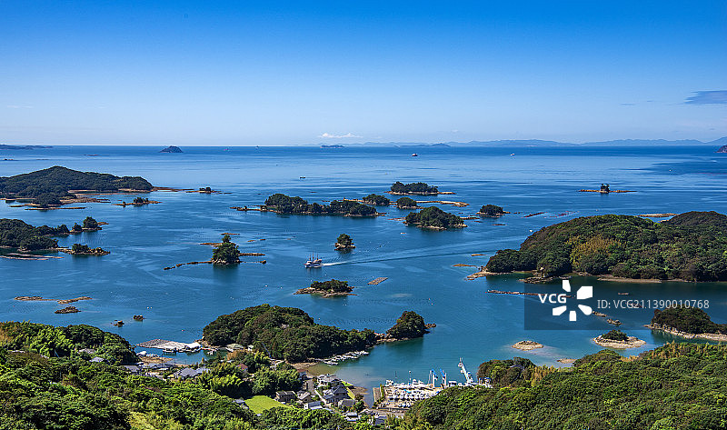 长崎县九十九岛风光图片素材