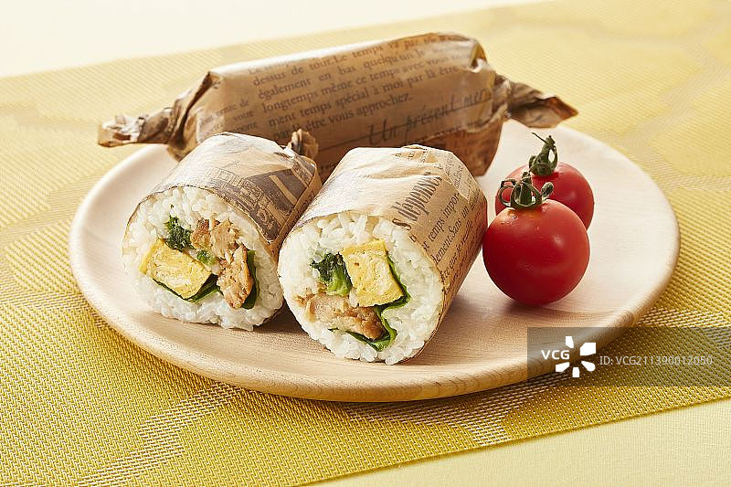 中国台湾风味饭团图片素材