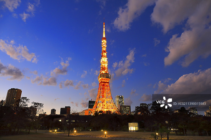 日本东京夜景图片素材
