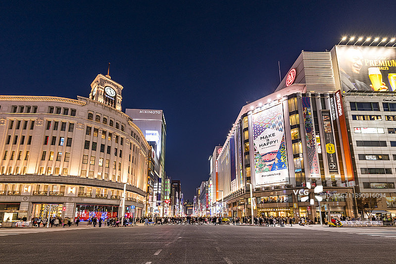 日本东京夜景图片素材