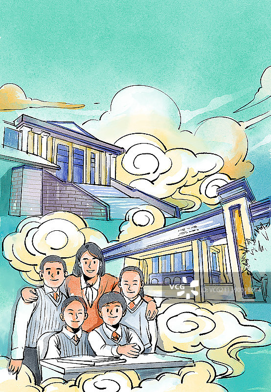 小学师生图片素材