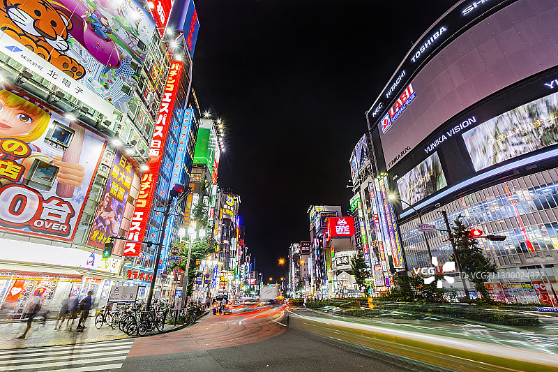 日本东京夜景图片素材